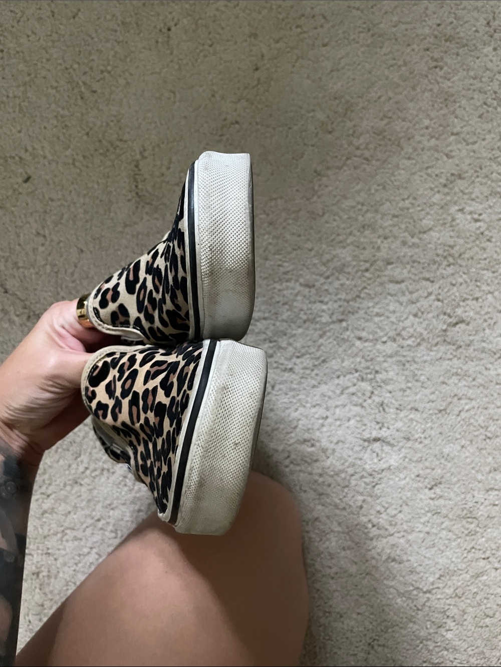 Vans Leopard Print Slip-Ons - Picture 3 of 4